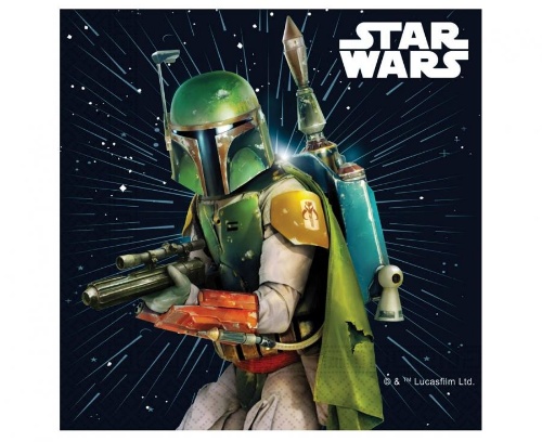 Levně Papírové party ubrousky Star Wars - Galaxy 20 ks