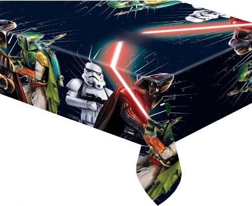Levně Plastový party ubrus Star wars - Galaxy 120 x 180 cm
