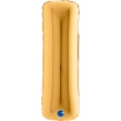 Picture of Foliové písmeno I zlaté 102 cm