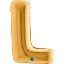 Obrázek Foliové písmeno L zlaté 102 cm