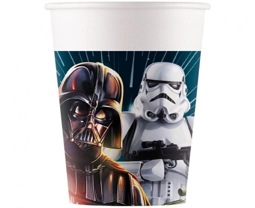 Levně EKO Papírové kelímky Star Wars Galaxy 8 ks