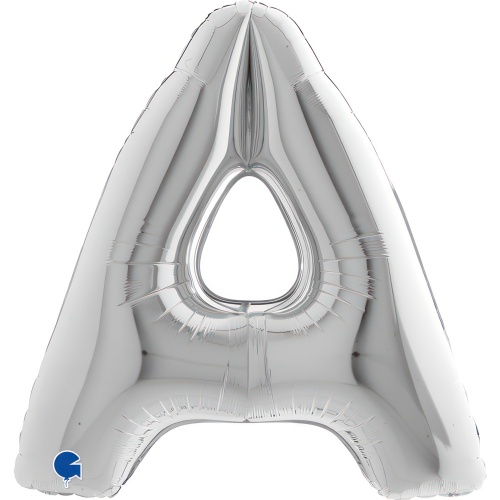 Fóliové písmeno A strieborné 102 cm