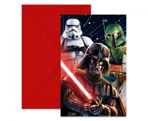 Levně Party pozvánky Star Wars - Galaxy 6 ks