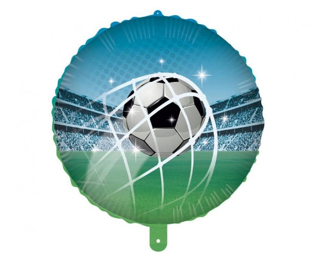 Obrázok z Fóliový balónik futbalová lopta v bránke 45 cm