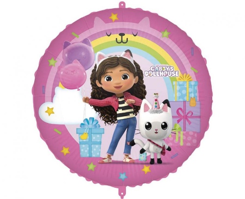 Levně Foliový balonek Gábinin kouzelný domek, Gabby's Dollhouse, 45 cm