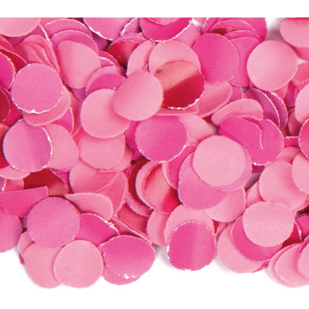 Obrázok z Konfety papierové kolieska ružová baby pink - 1 000 g