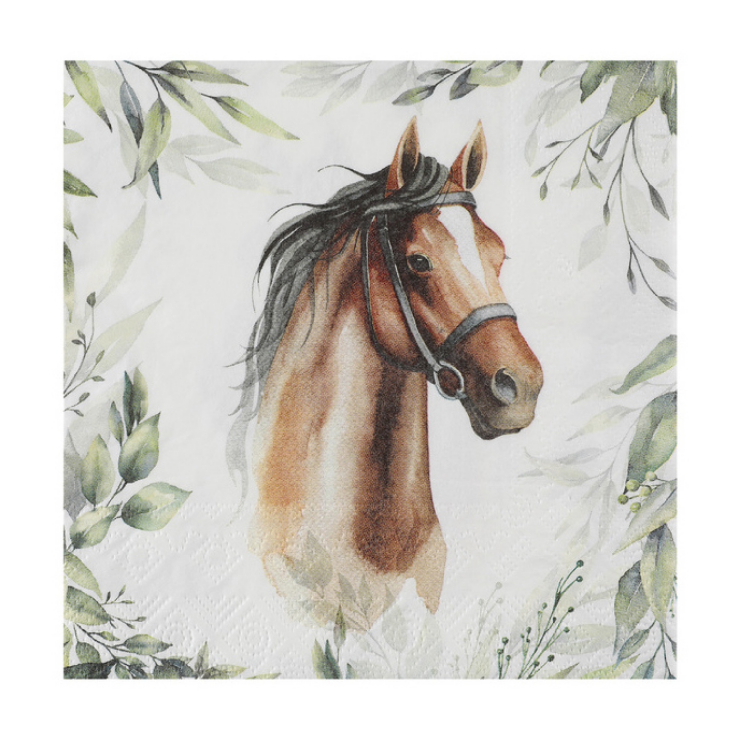 Levně Papírové ubrousky - závodní koně, 20 ks - 33 cm x 33 cm