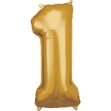 Obrázek Foliová číslice - Zlatá 1 - 86 cm - Amscan