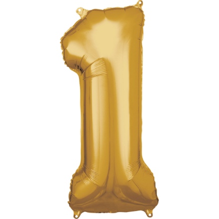 Picture of Foliová číslice - Zlatá  1 - 86 cm - Amscan