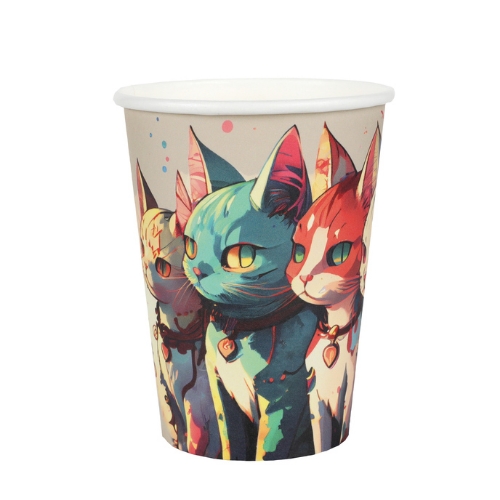 Levně Papírové kelímky Manga – 270 ml, 10 ks