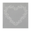 Obrázok z Obrúsky - Airlaid Srdce, strieborné