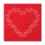 Obrázok z Obrúsky - Airlaid Srdce, červené