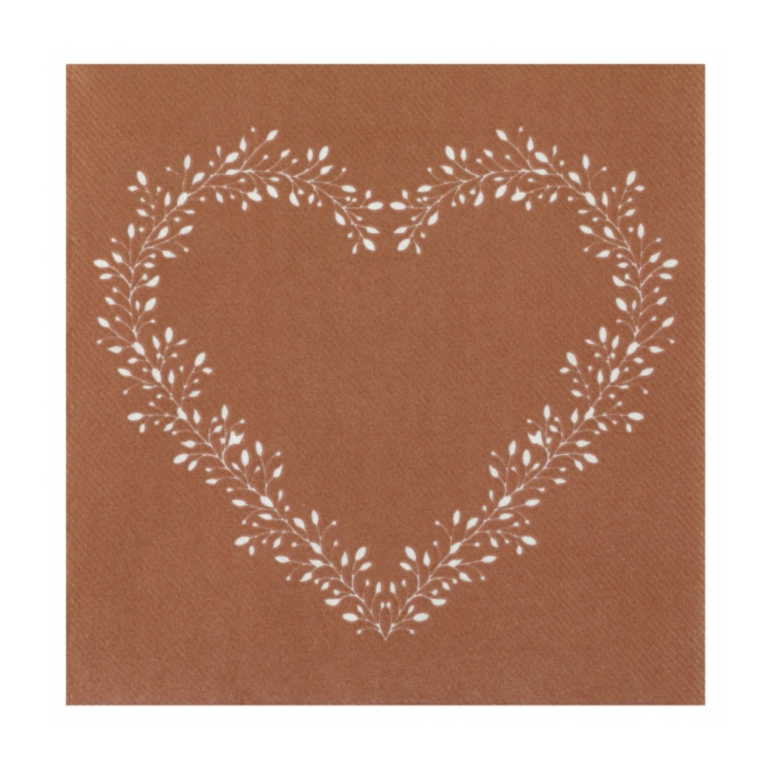 Ubrousky - Airlaid Srdce, bronzové