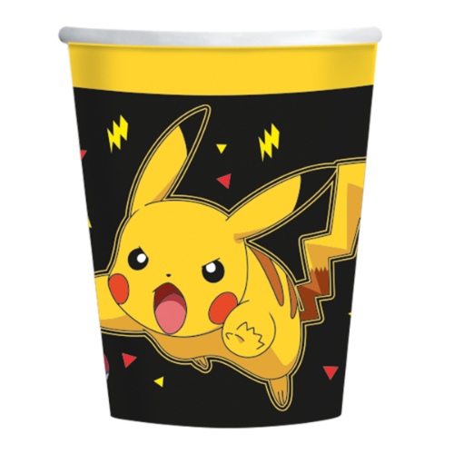 Papierové kelímky Pokemon - Pikachu 237 ml