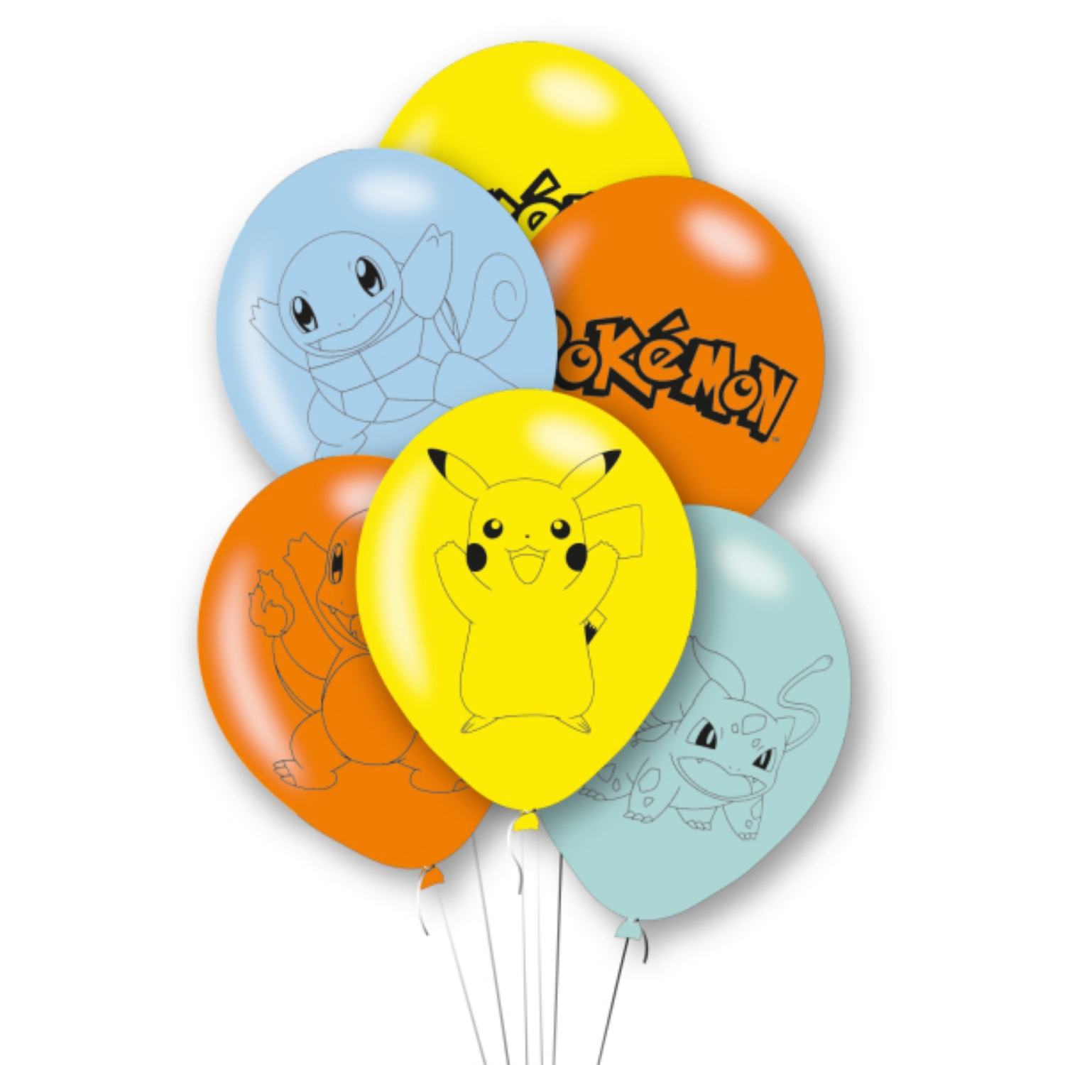 Levně Latexové balonky Pokemon 2024 6 ks