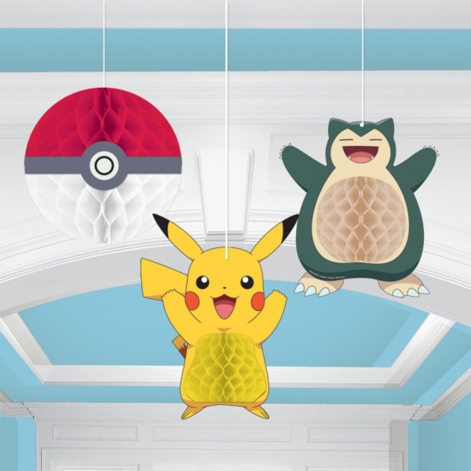 Zavěsné dekorace Pokemon 3 ks