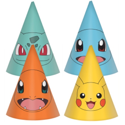 Picture of Papírové čepičky Pokemon 2024, 8 ks 