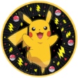 Obrázek Papírové talíře Pokemon - Pikachu  23 cm, 8 ks