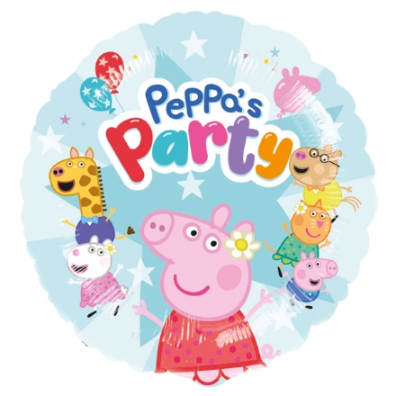 Obrázek Foliový balonek Peppa's party - 43 cm