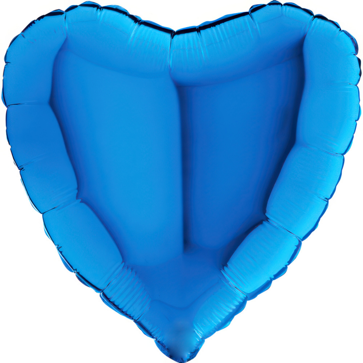 Fóliový balonek srdce modré 45 cm – nebalený