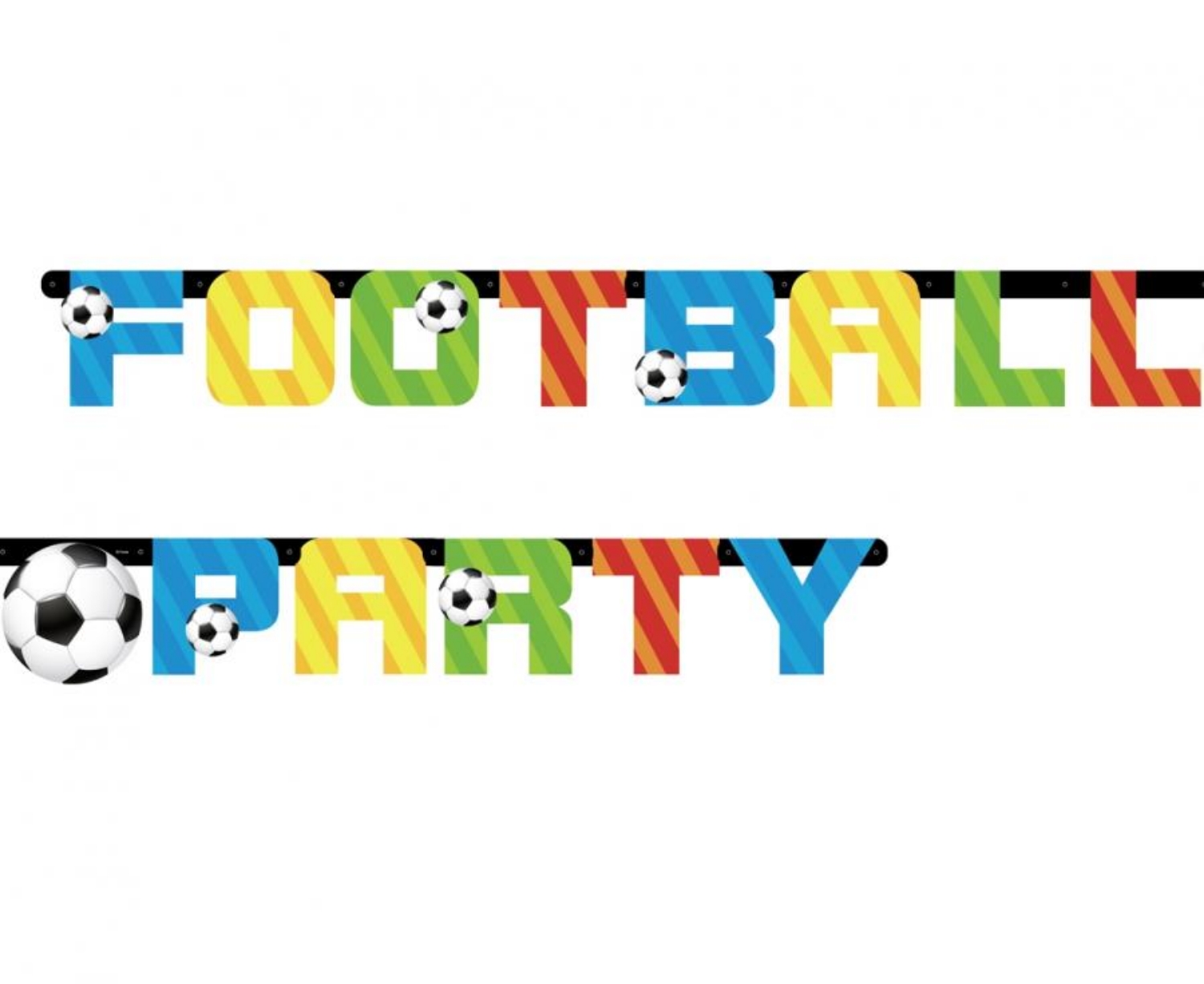 Party nápis - Football Party 160 cm
