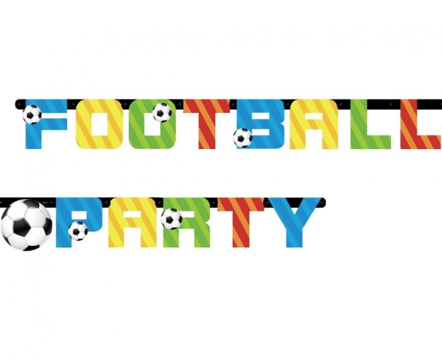 Obrázok z Party nápis - Football Party 160 cm