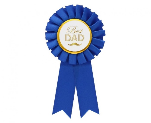 Levně Odznak - Best Dad, modrý