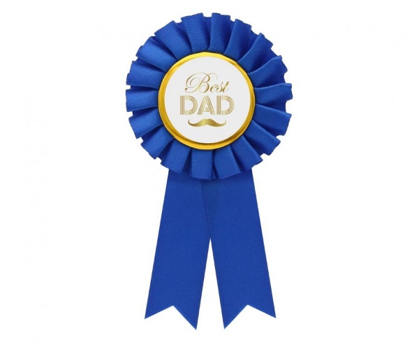 Odznak - Best Dad, modrý