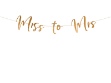 Picture of Party nápis Miss To Mrs - rosegold 18 x 76 cm