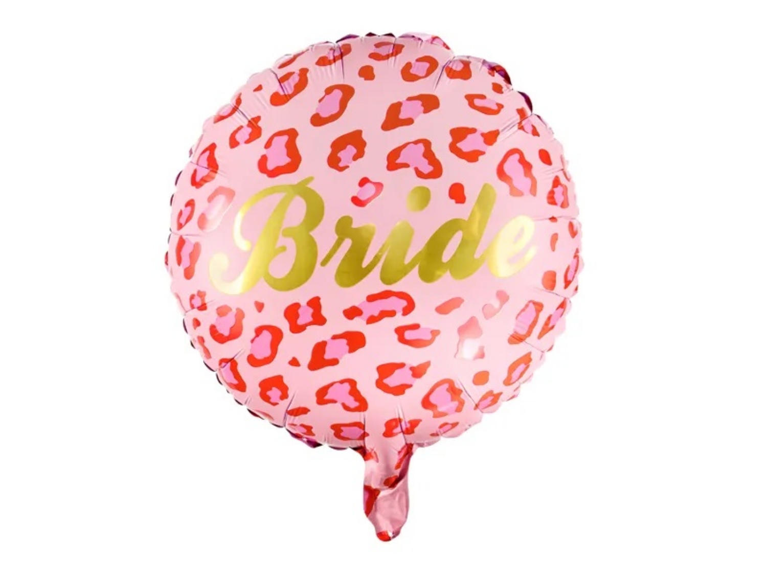 Foliový balonek růžový levhart - Bride 45 cm
