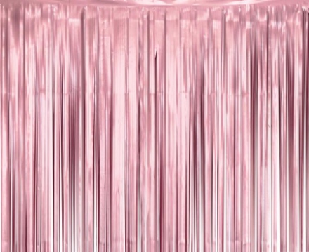 Obrázek Party závěs - saténový růžový 100 x 200 cm