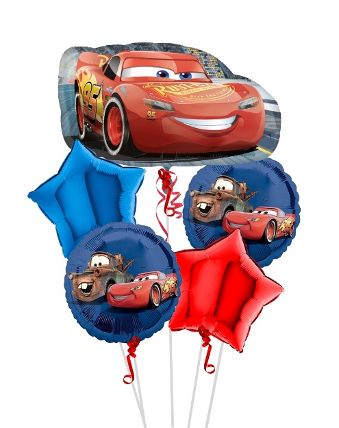 Obrázok z Sada fóliových balónikov Cars - 5 ks - BP