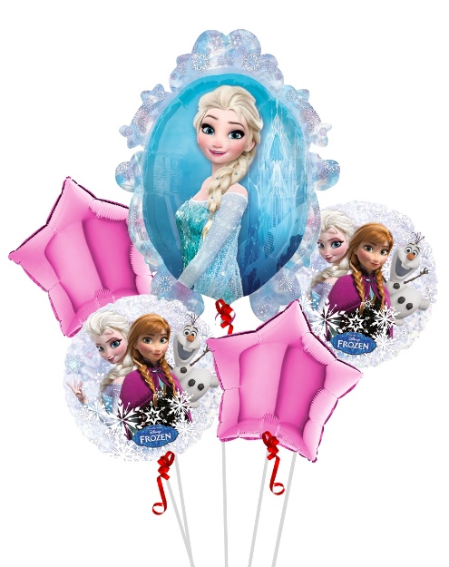 Obrázek z Sada fóliových balonků Ledové království -  Frozen - 5 ks - BP 