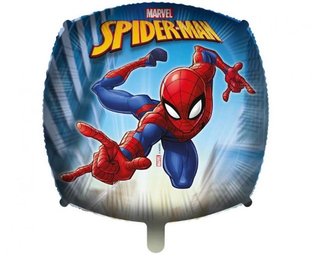 Obrázok z Fóliový balónik štvorec Spiderman 45 cm - Procos