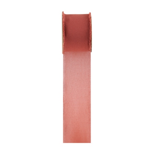 Levně Organzová stuha - Terracotta 4 cm