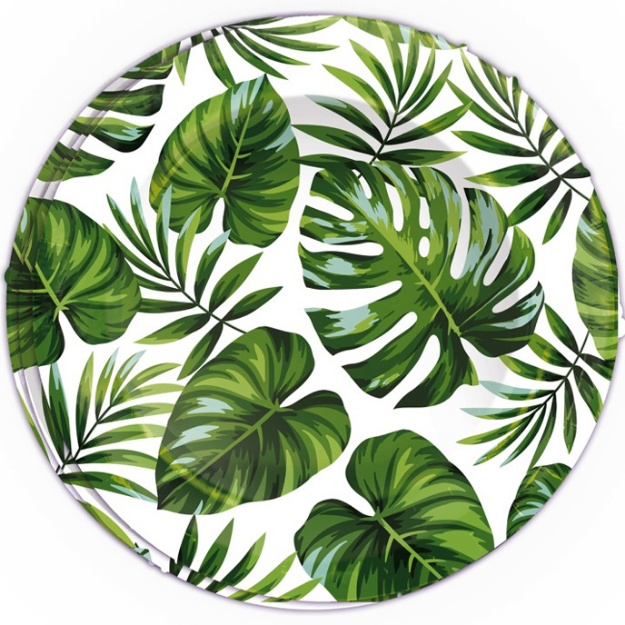 Obrázok z Papierové taniere palmové listy - 23 cm, 6 ks