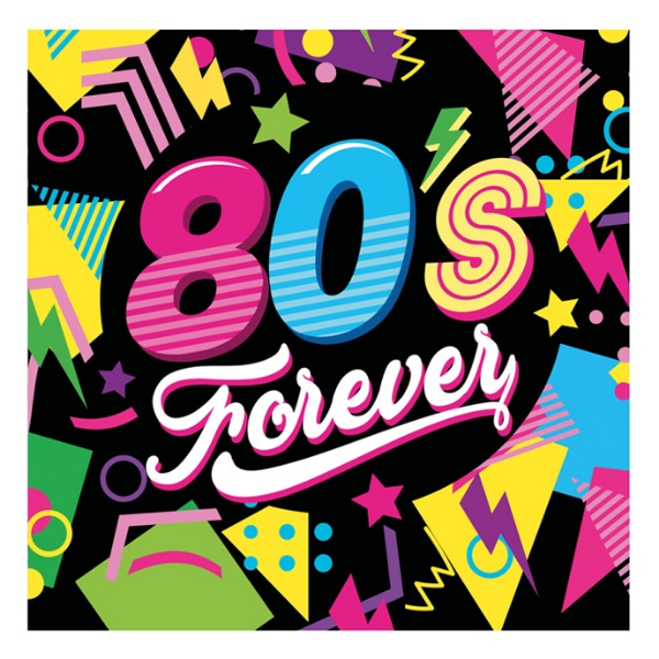Papírové ubrousky 80s Forever