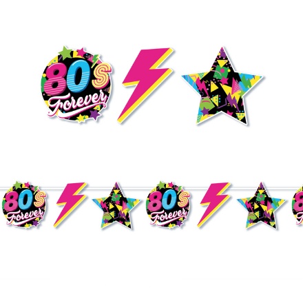 Obrázok z Papierová girlanda - Disco 80s - 300 cm