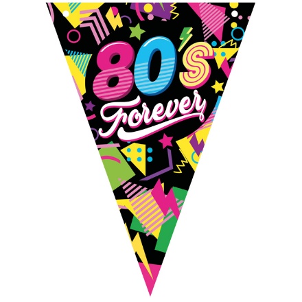 Obrázok z Vlajočková girlanda - Disco 80s - 300 cm