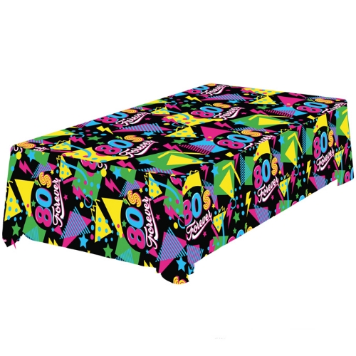 Levně Papírový party ubrus Disco 80s - 137 x 274 cm