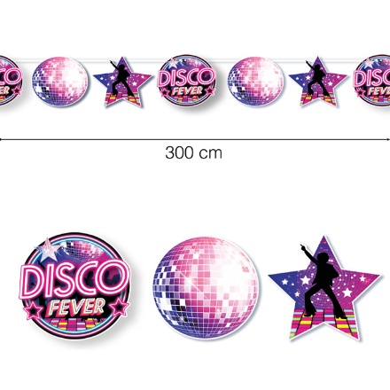 Obrázok z Papierová girlanda - Disco Fever - 300 cm