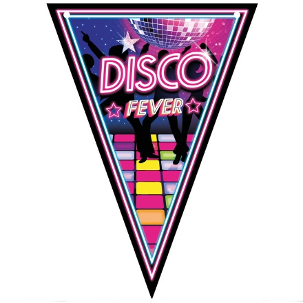 Obrázok z Vlajočková girlanda - Disco Fever - 300 cm