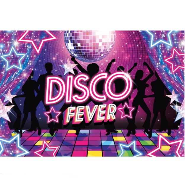 Obrázek z Dekorace na zeď Disco Fever - 2,2 m x 1,5 m 