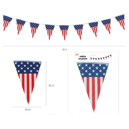 Obrázok z Papierová girlanda - USA - 10 m