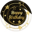 Obrázok z Papierové taniere Happy Birthday - Stars - 23 cm, 6 ks