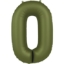 Obrázok z Fóliová číslica - saténovo olivová 0 - 86 cm