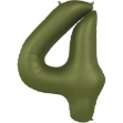 Obrázok z Fóliová číslica - saténovo olivová 4 - 86 cm
