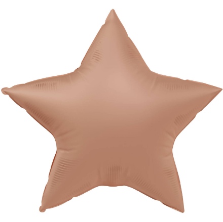Obrázek Foliový balonek hvězda - starorůžová 45 cm 