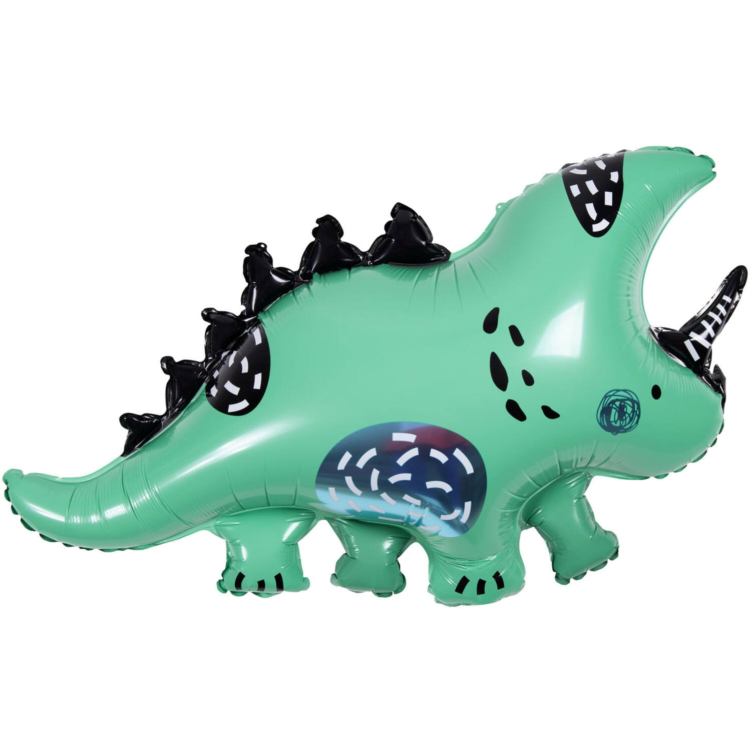 Foliový balonek Triceratops - zelený 76 x 44 cm