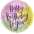 Picture of Foliový balonek Happy Birthday - tricolor 45 cm 